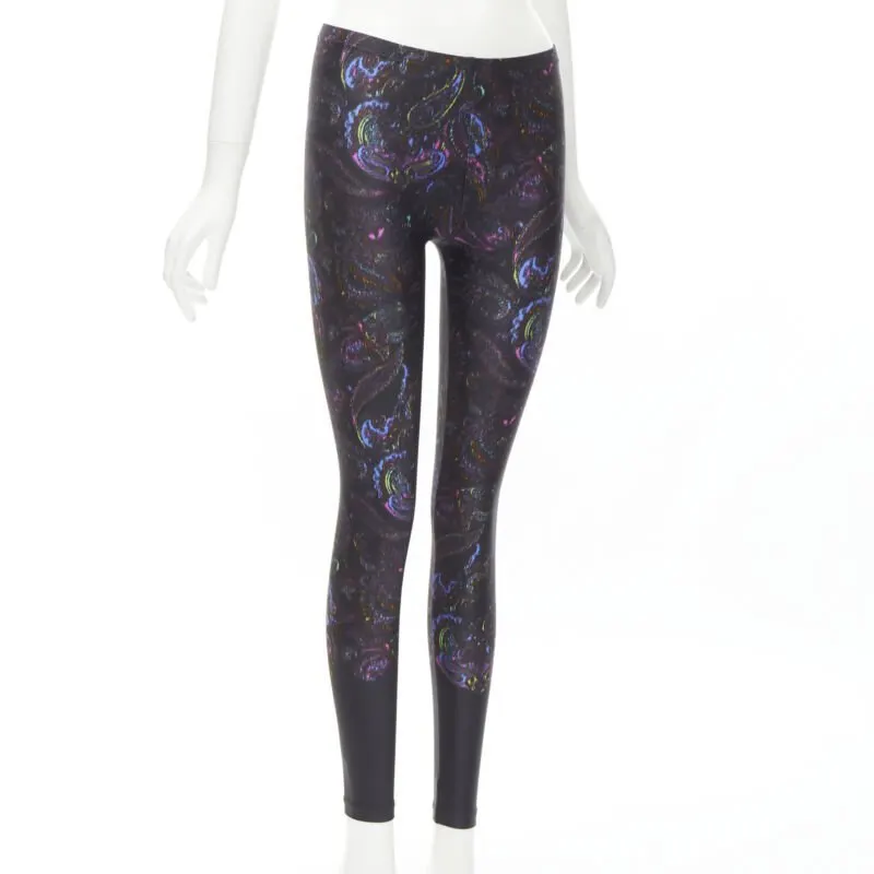 Louis Vuitton Paisley Print Leggings Black Polyester Very good - Inside View