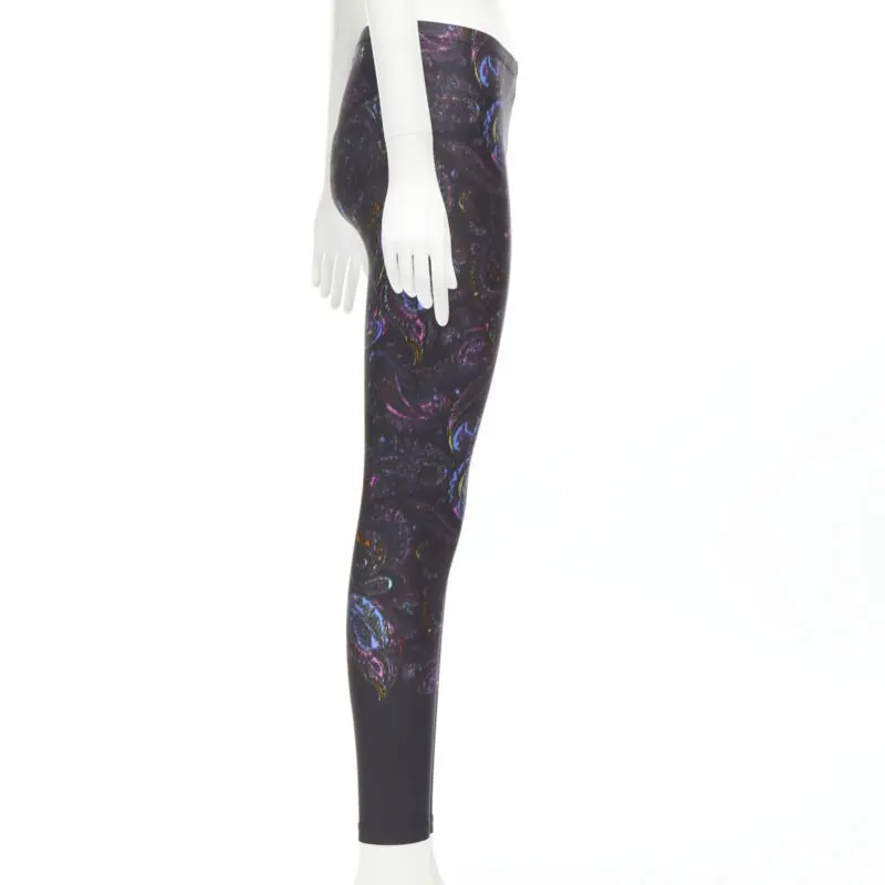 Louis Vuitton Paisley Print Leggings Black Polyester Very good - Model View