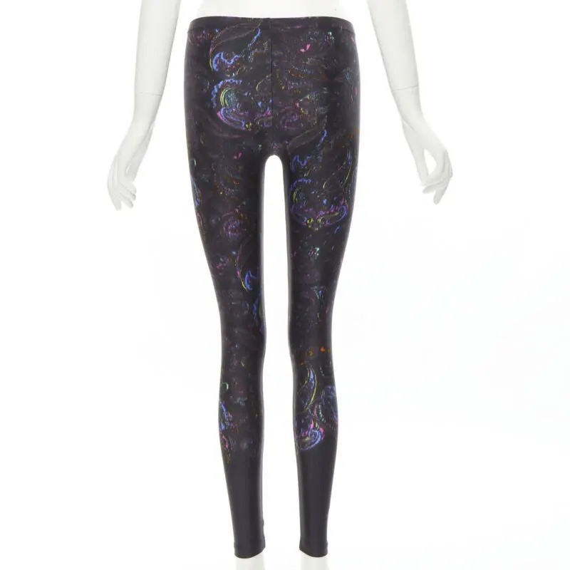 Louis Vuitton Paisley Print Leggings Black Polyester Very good - Box View