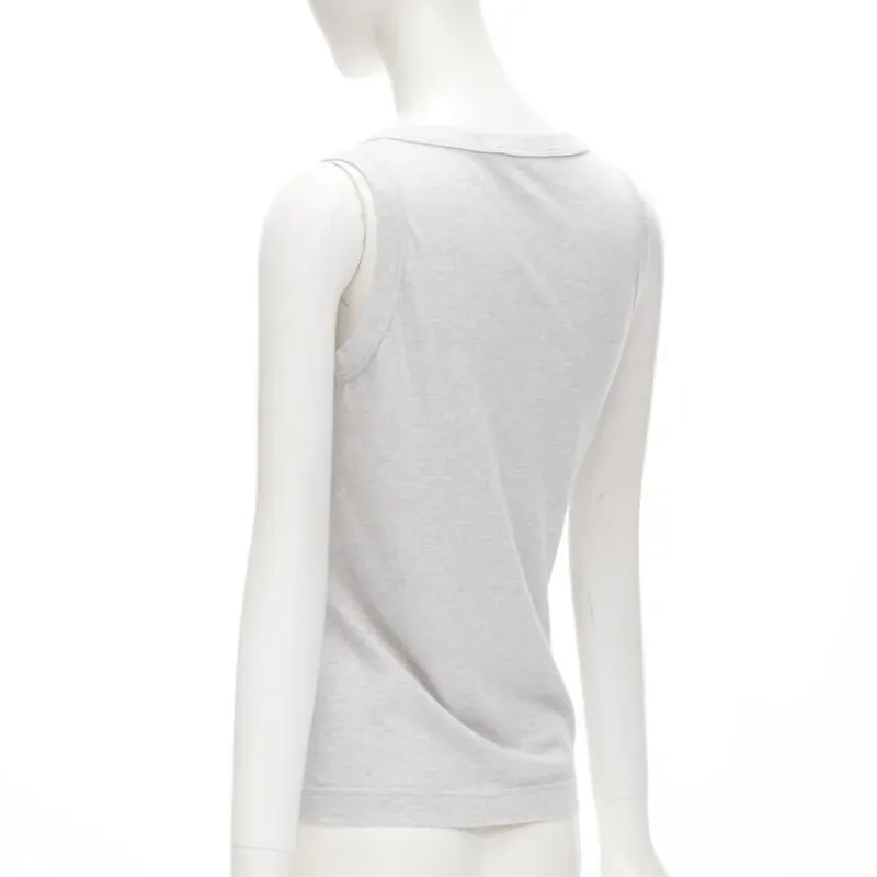 Dolce & Gabbana Cinematic Print Tank Grey Cotton Very good - Box View