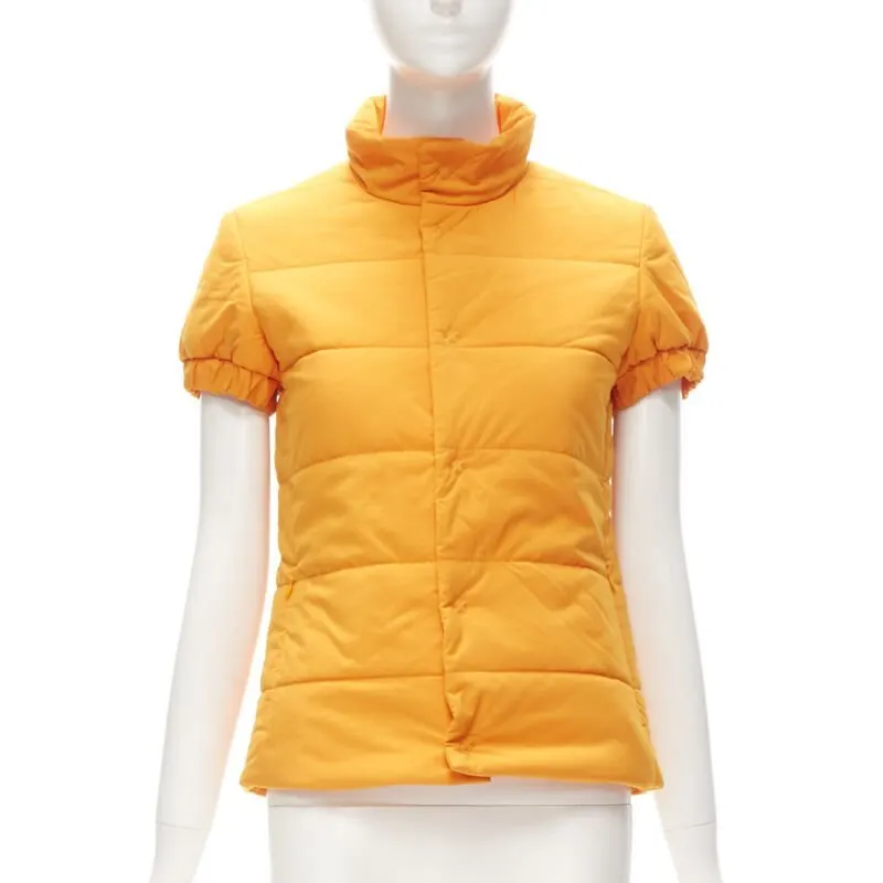 Y-3 BY YOHJI YAMAMOTO Orange Padded Puffer Top Orange Polyamide Very good - Inside View