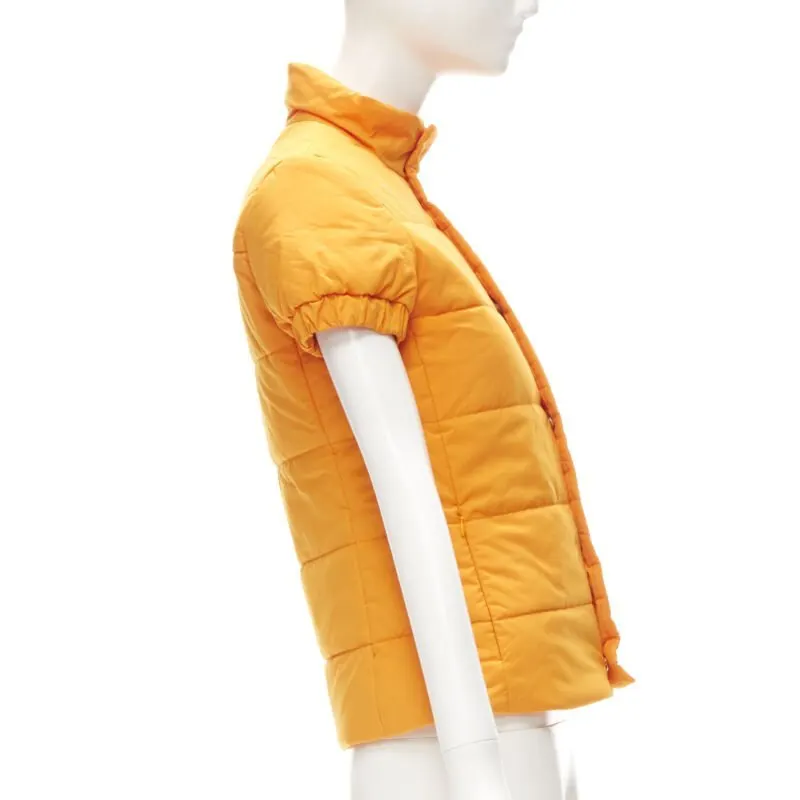 Y-3 BY YOHJI YAMAMOTO Orange Padded Puffer Top Orange Polyamide Very good - Box View