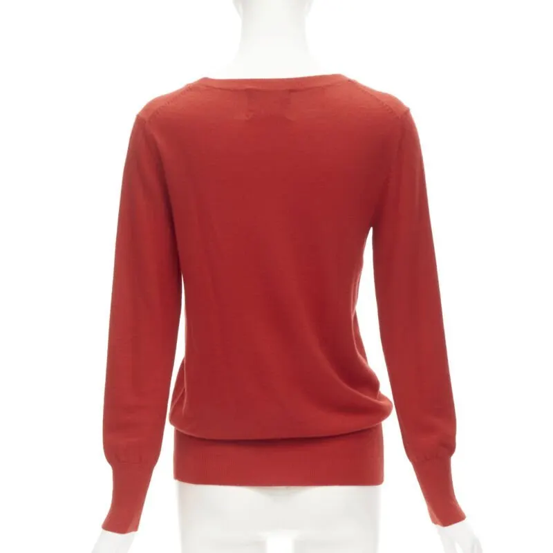 Markus Lupfer Comic Eyes Sweater Red Wool Very good - Box View