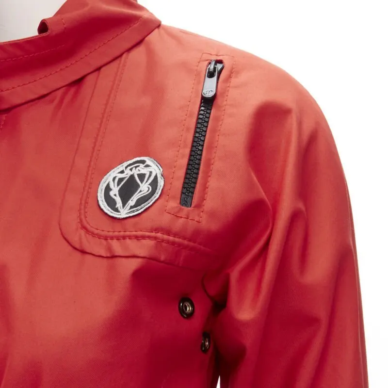 Gucci Red Elastic Waist Anorak Red Cotton Very good - Back View
