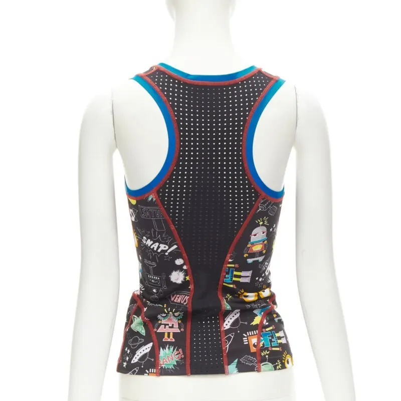 Fendi FF Robot Tank Black Polyester Never worn - Box View