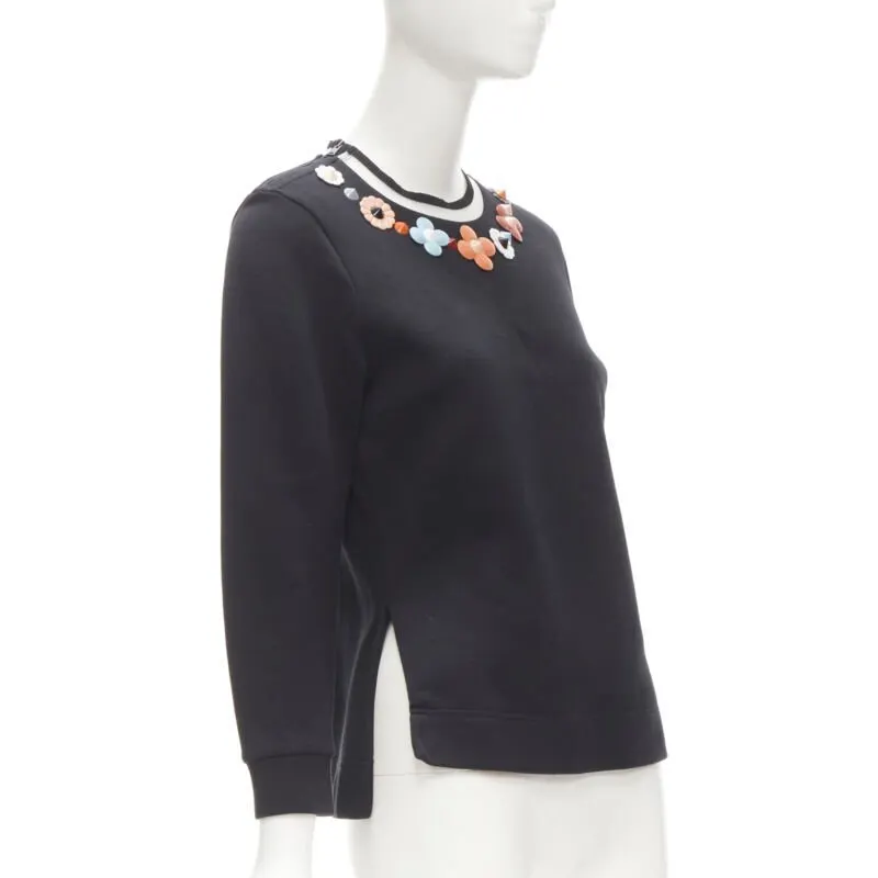 Fendi Flowerland Pullover Black Cotton Very good - Inside View