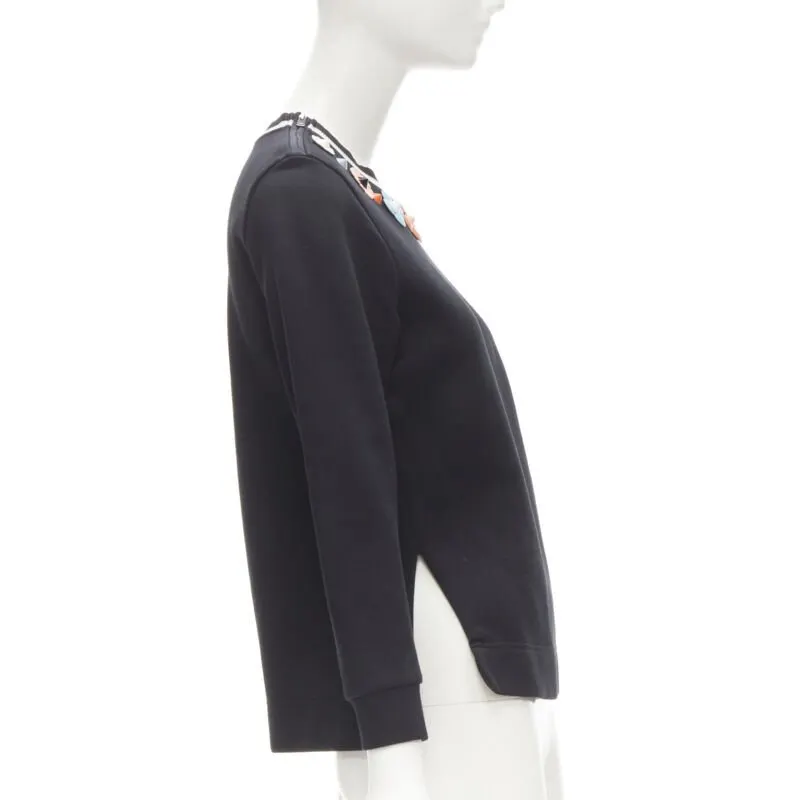 Fendi Flowerland Pullover Black Cotton Very good - Model View