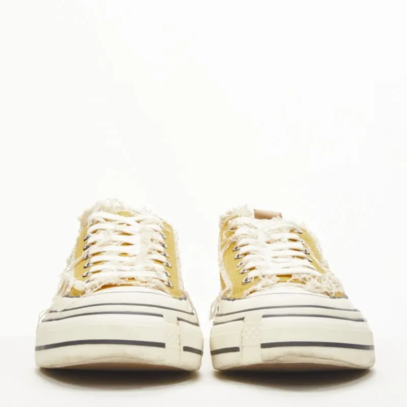 XVessel Distressed Low Sneakers Yellow Rubber Very good - Inside View