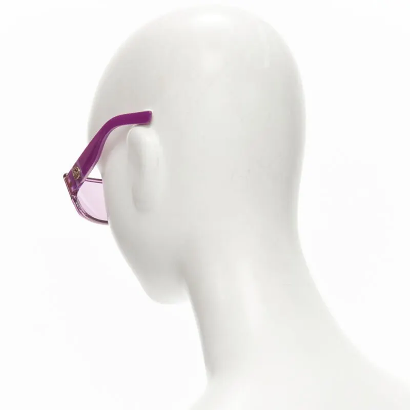 Gucci Square Shield Glasses Pink Plastic Fair - Box View