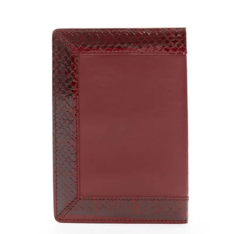 Unsigned Leather Passport Holder Red Leather Never worn - Model View