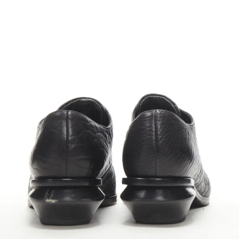 Alexander Wang Laceless Oxford Brogue Black Leather Fair - Box View