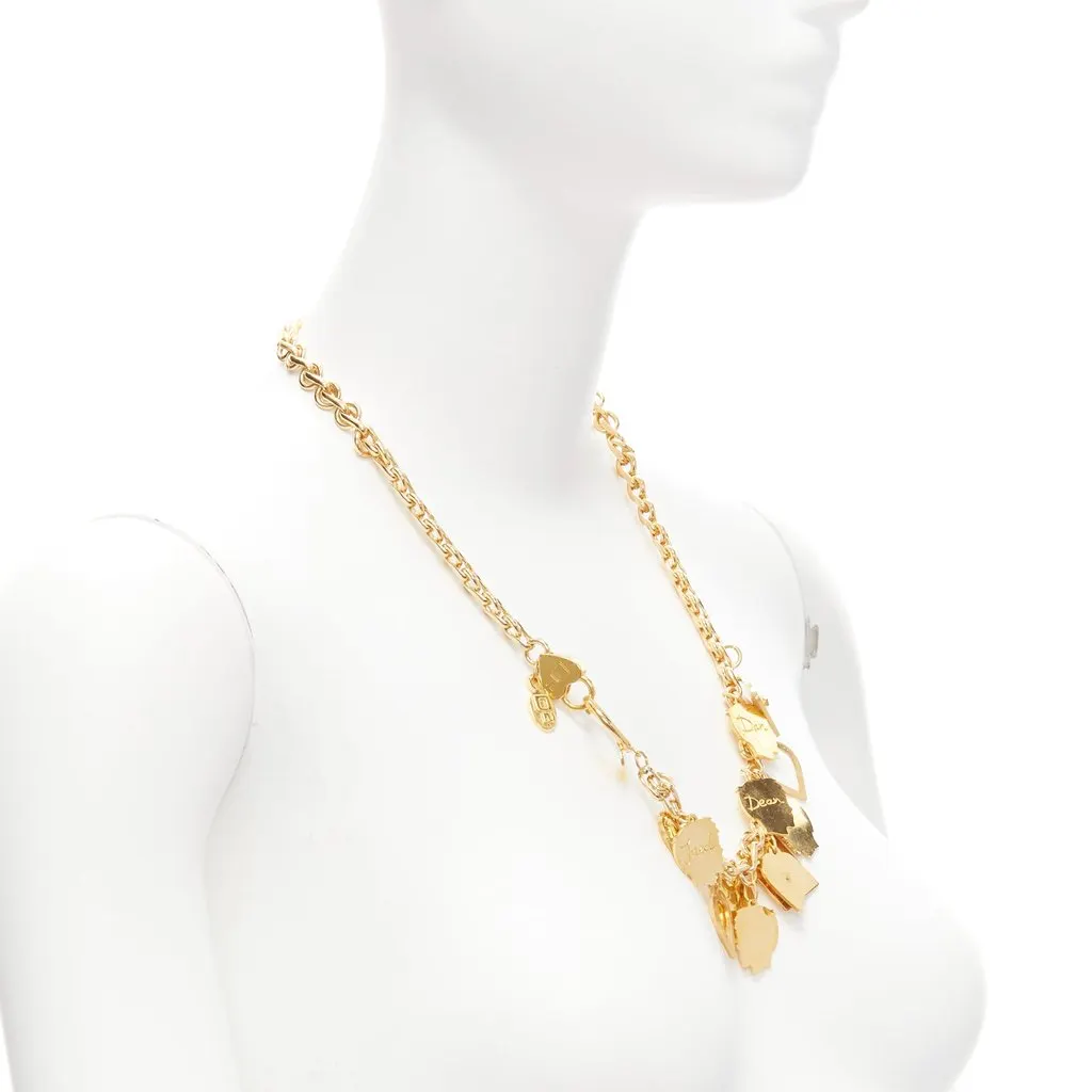 Dsquared2 Heart Breaker Necklace Gold Metal Fair - Inside View