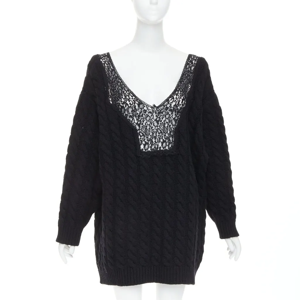 Balenciaga Black Wool Knitwear Black Wool Very good - Front View