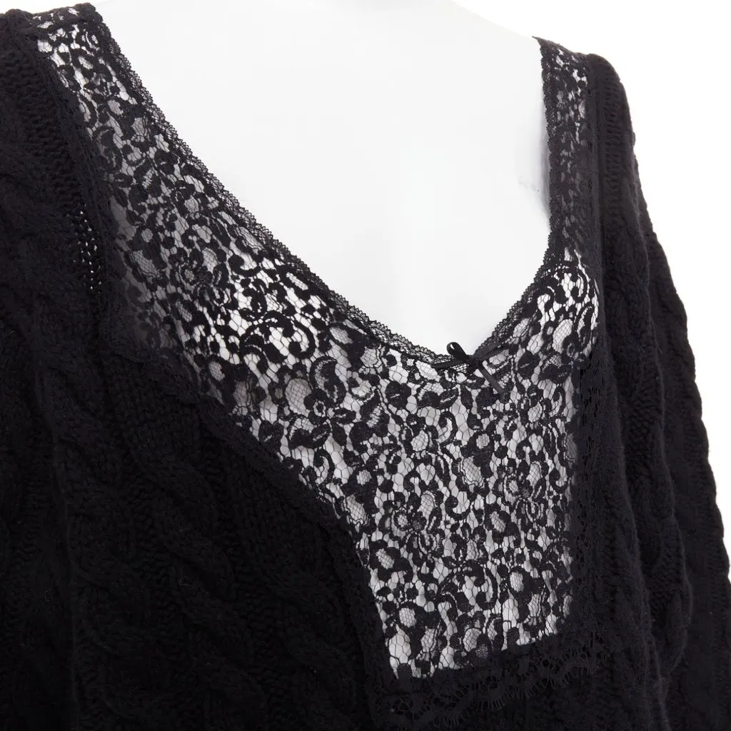Balenciaga Black Wool Knitwear Black Wool Very good - Back View