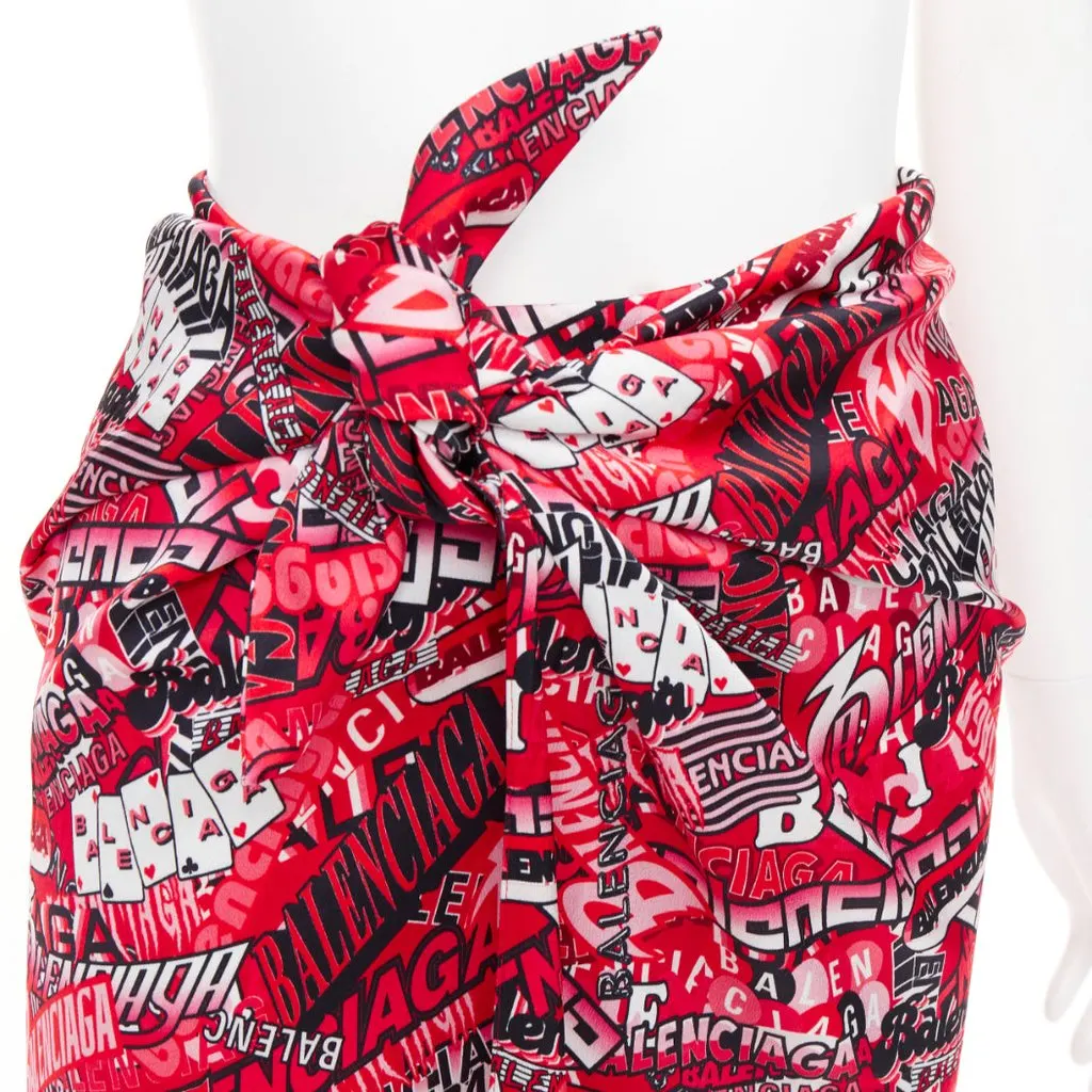 Balenciaga Red Viscose Skirt Red Viscose Never worn, with tag - Back View