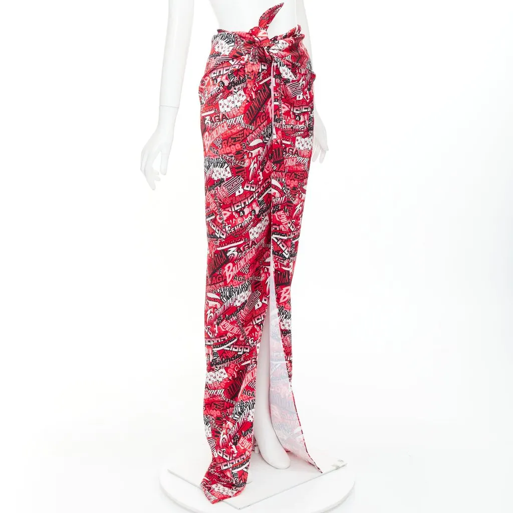 Balenciaga Red Viscose Skirt Red Viscose Never worn, with tag - Inside View