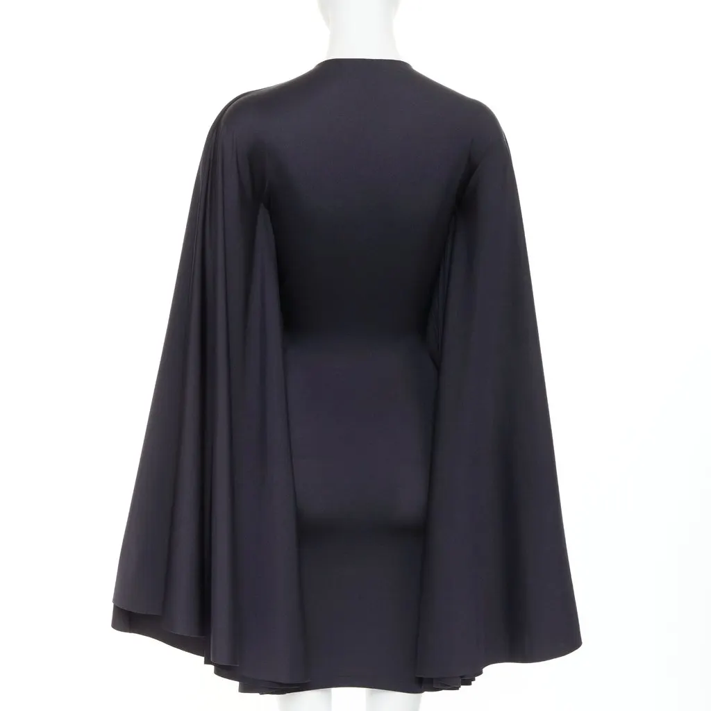 Balenciaga Black Polyamide Dress Black Polyamide Very good - Back View