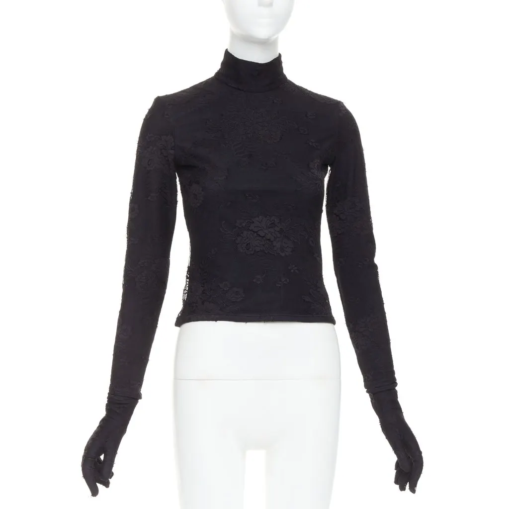 Balenciaga Black Polyamide Top Black Polyamide Very good - Front View