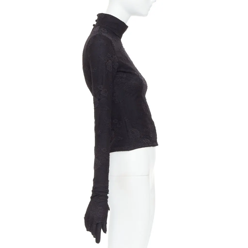 Balenciaga Black Polyamide Top Black Polyamide Very good - Model View
