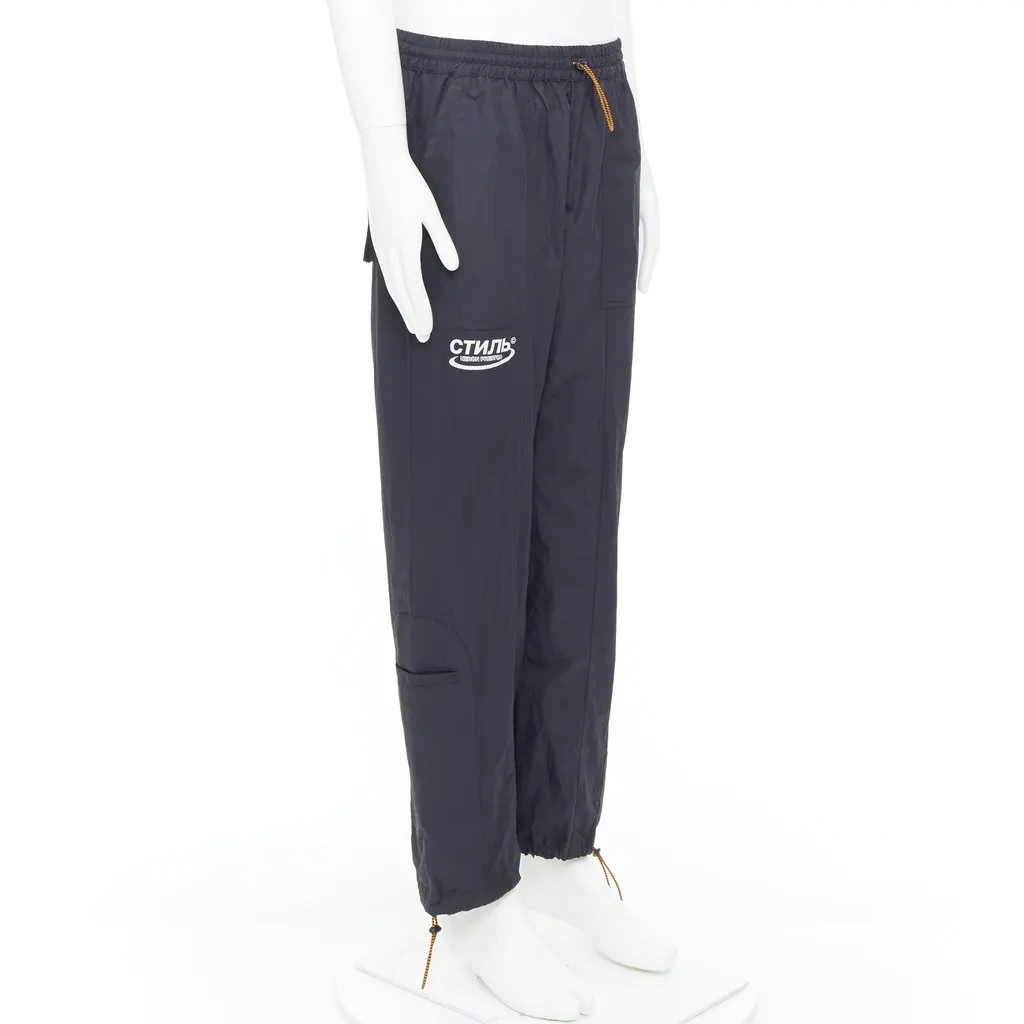 Heron Preston Patchwork Joggers Black Never worn - Inside View