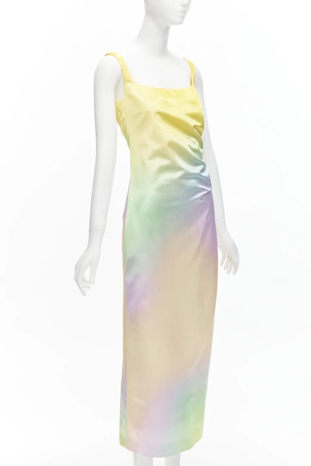 Meryll Rogge Rainbow Ombre Dress MultiColor Cotton Never worn - Inside View