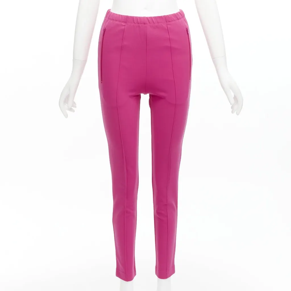 Balenciaga Pink Zip Joggers Pink Viscose Very good - Front View