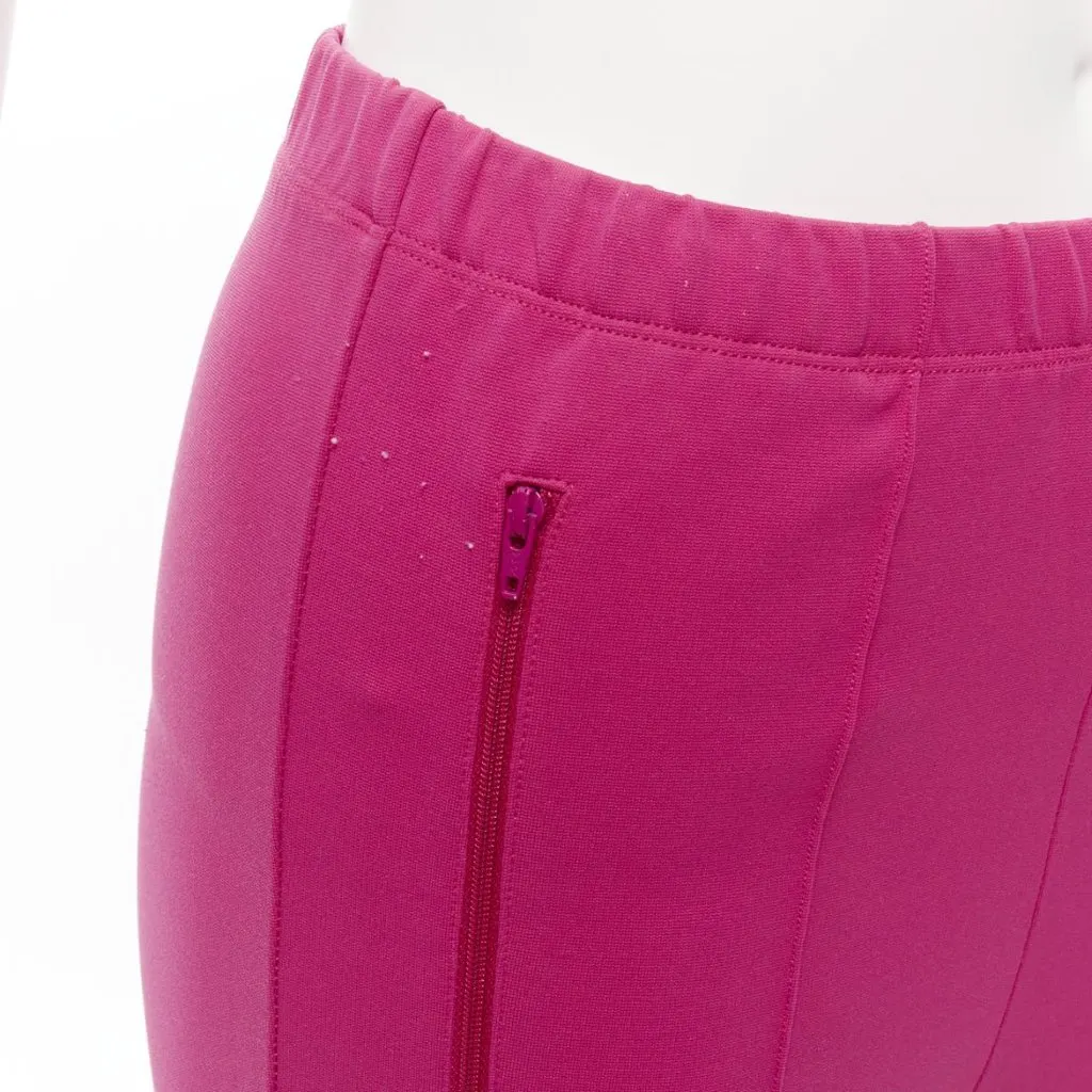 Balenciaga Pink Zip Joggers Pink Viscose Very good - Back View