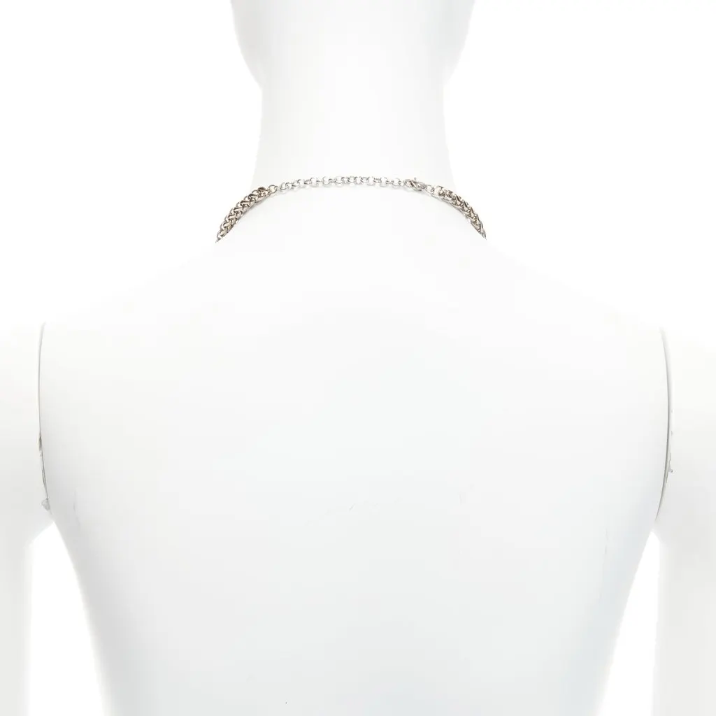 Toga Archives Eagles Crystal Necklace Silver Metal Good - Box View