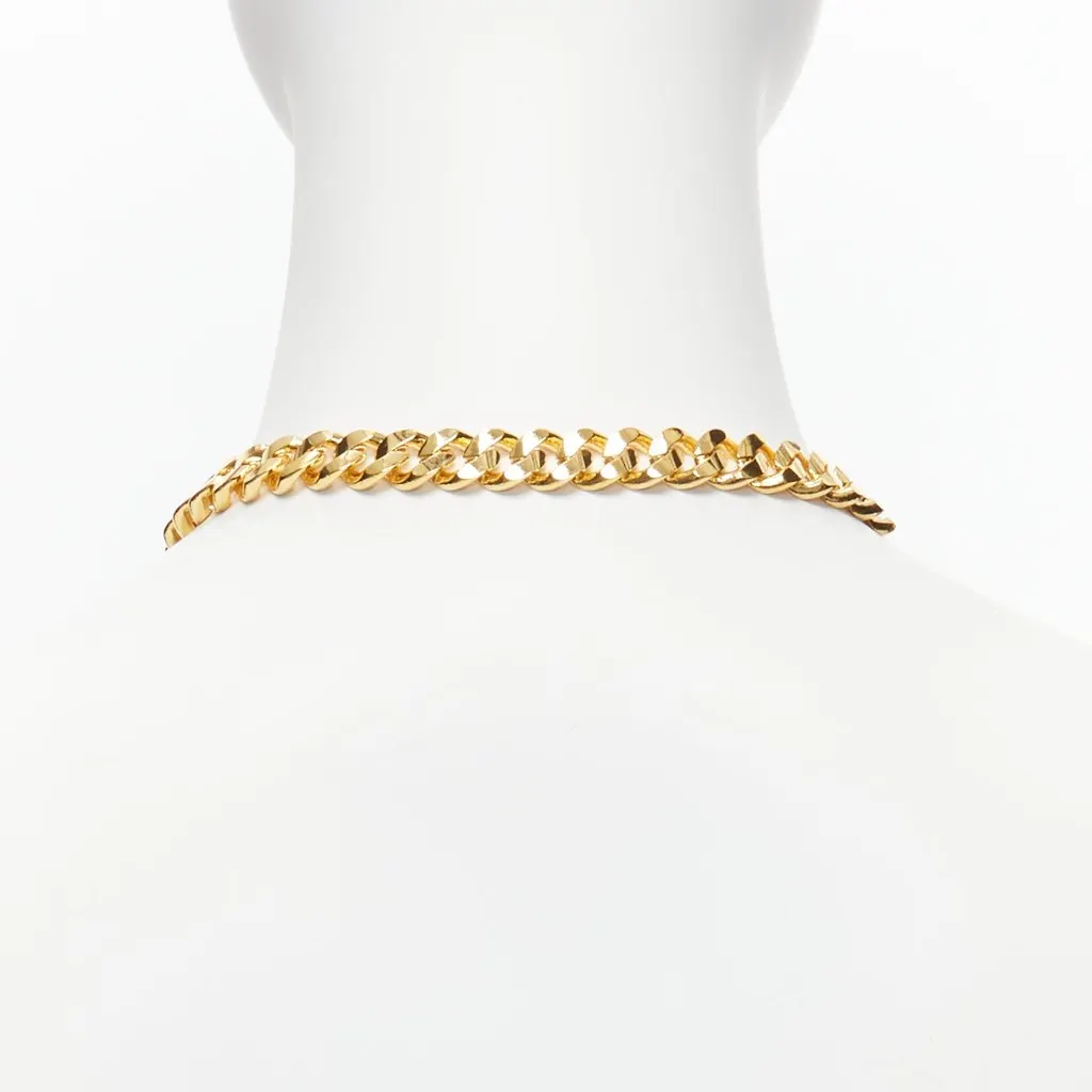 Toga Archives Gold Chain Necklace Gold Very good - Model View