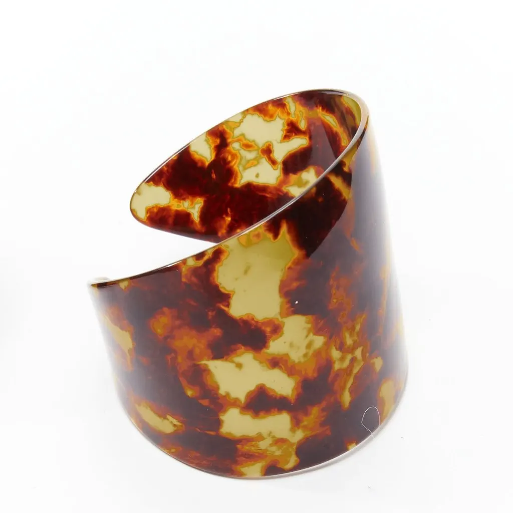 Toga Archives Brown Black Marble Cuffs Black Plastic Fair - Inside View