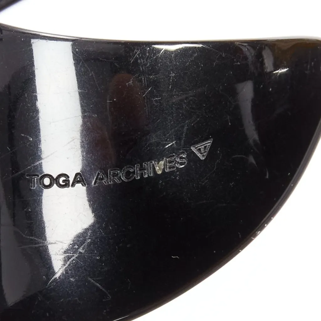 Toga Archives Brown Black Marble Cuffs Black Plastic Fair - Box View
