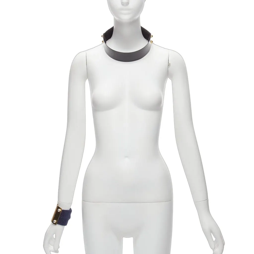 Sacai Double Panel Utility Belt Gold Metal Very good - Front View