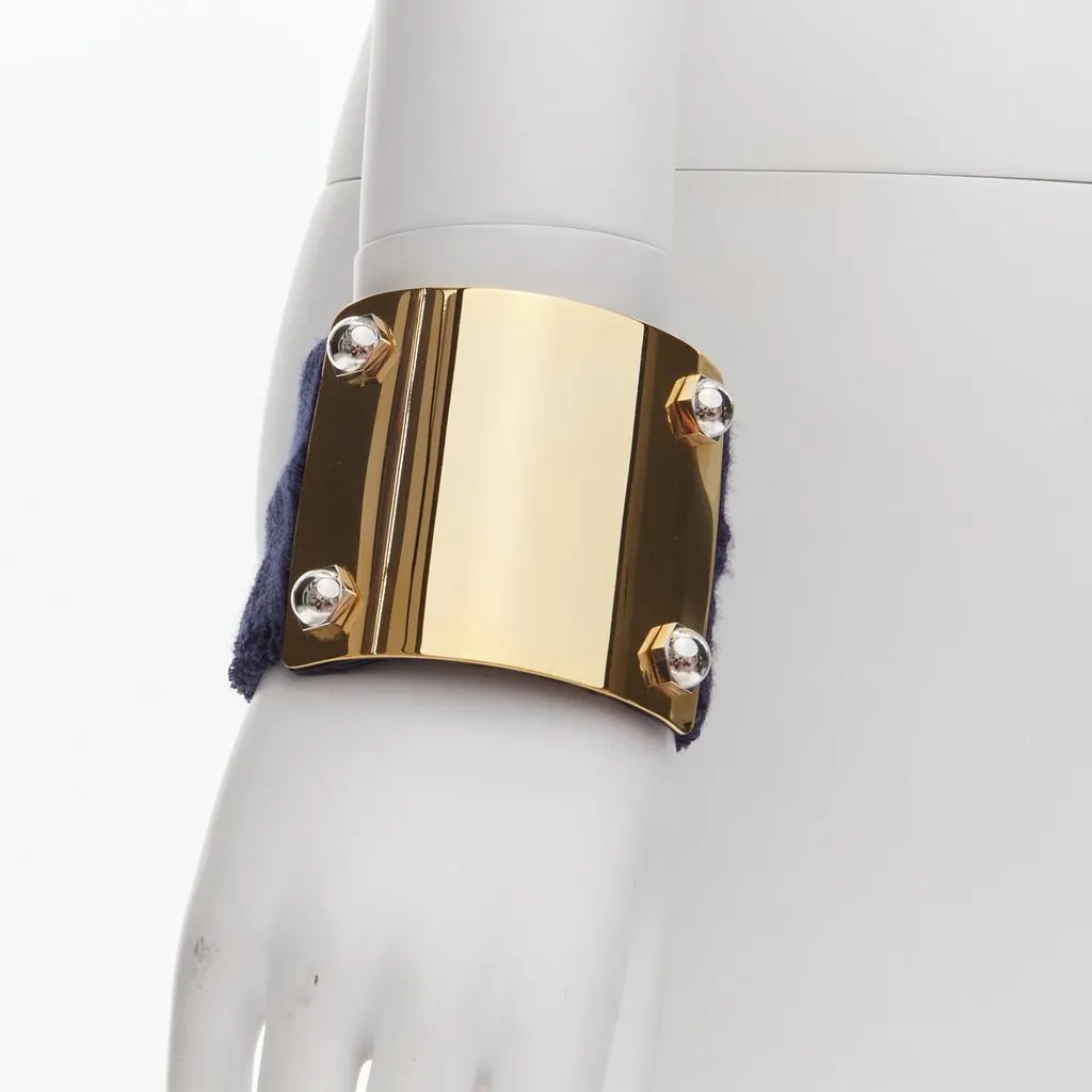Sacai Double Panel Utility Belt Gold Metal Very good - Back View