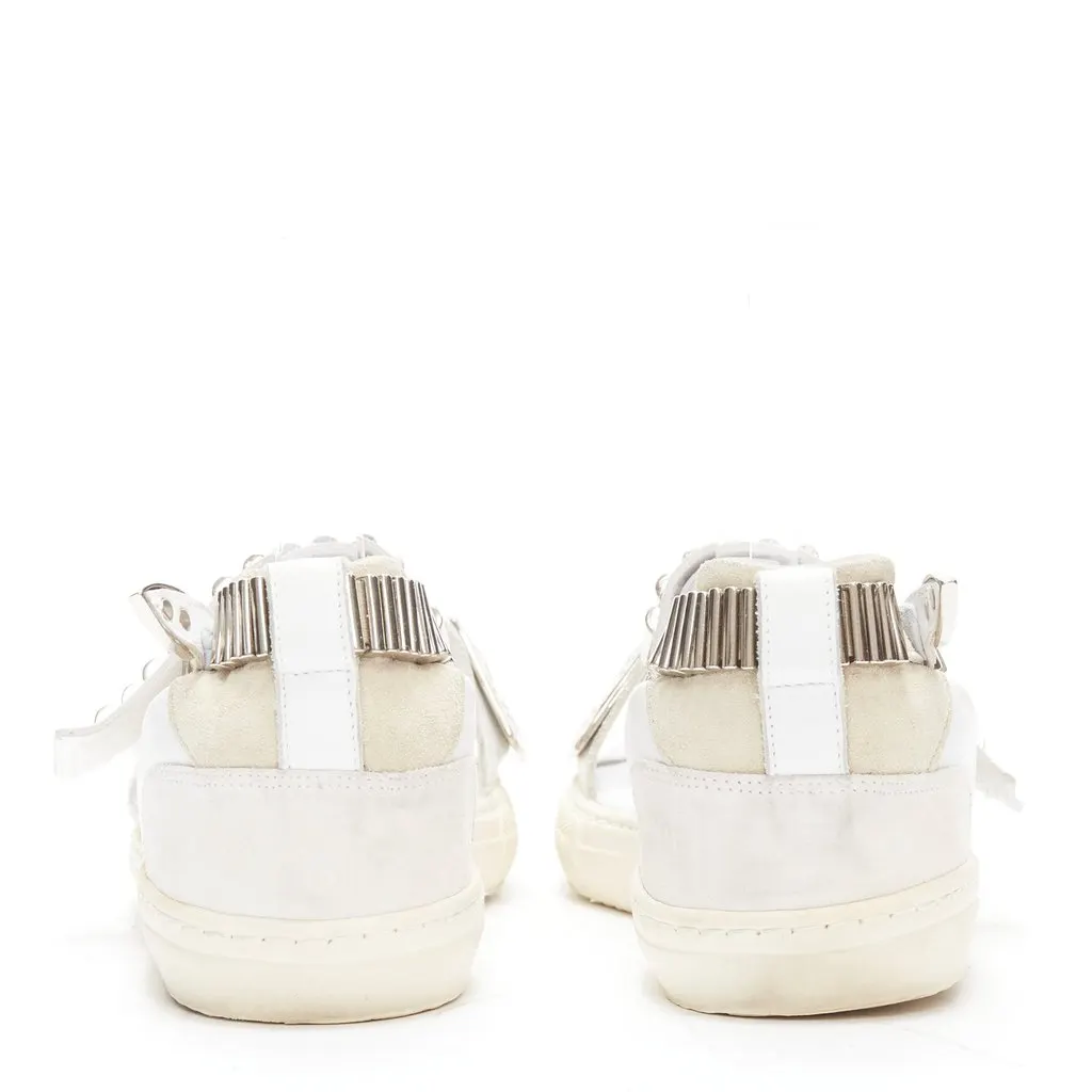 Toga Archives Metal Plate Sandals White Leather Fair - Box View