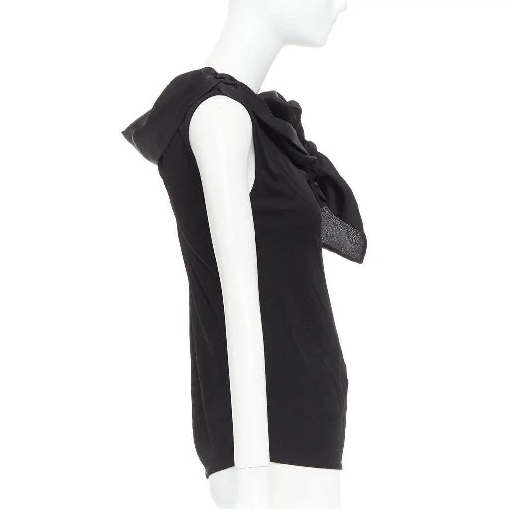 Carolina Herrera Black Viscose Top Black Viscose Very good - Model View