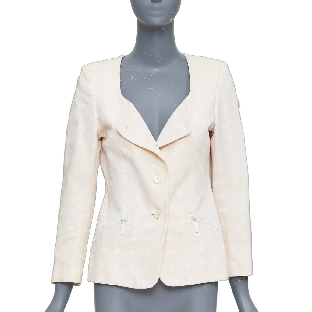 Escada Pink Cotton Jacket Pink Cotton Fair - Front View