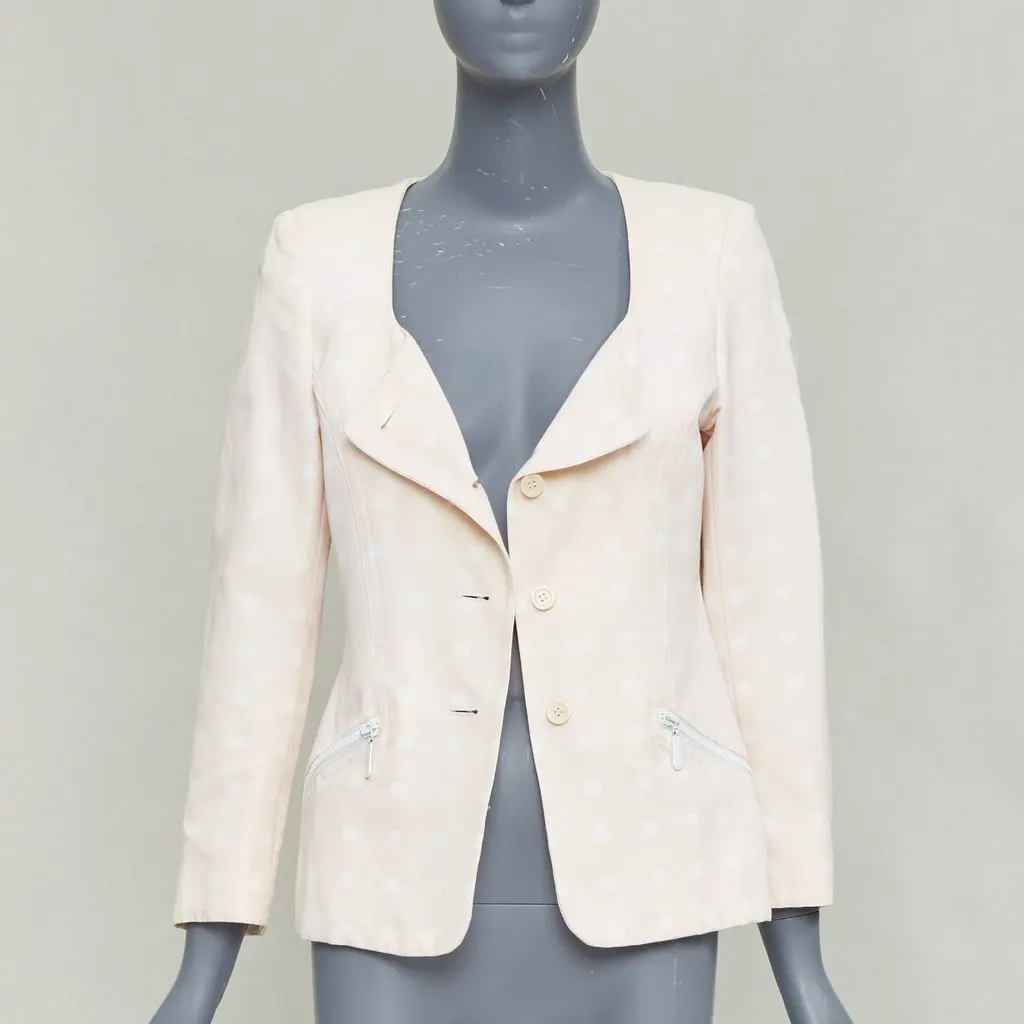 Escada Pink Cotton Jacket Pink Cotton Fair - Inside View