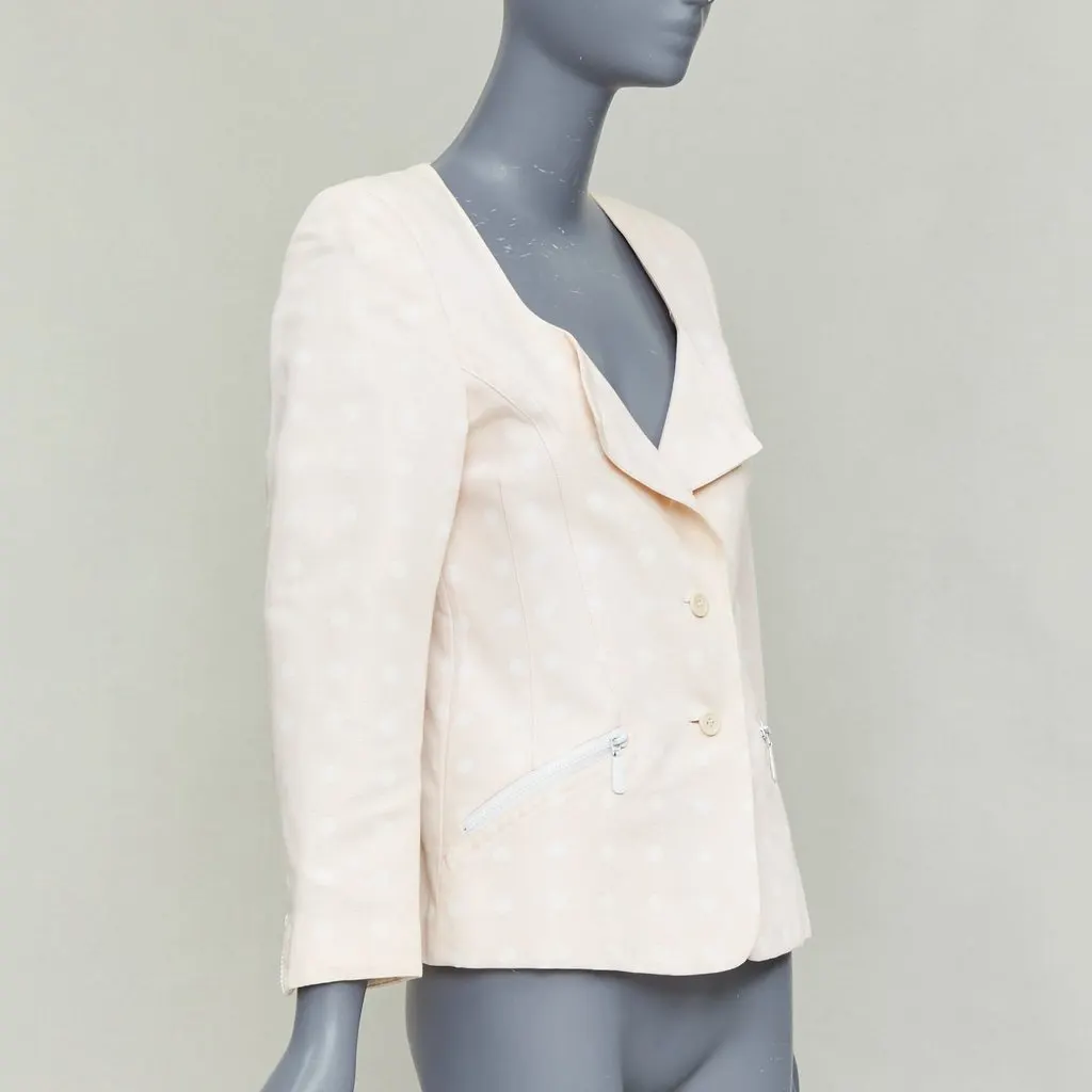 Escada Pink Cotton Jacket Pink Cotton Fair - Model View