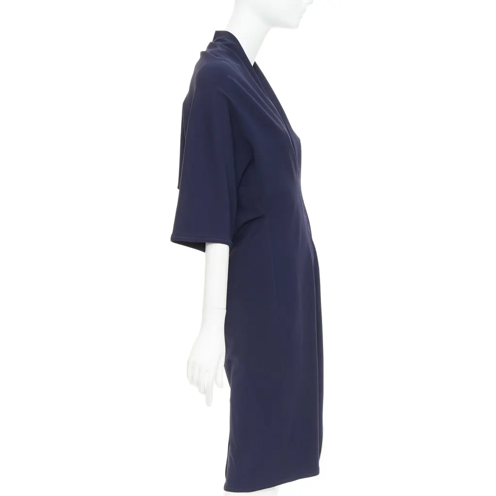 Lanvin Navy Polyamide Dress Navy Polyamide Good - Model View