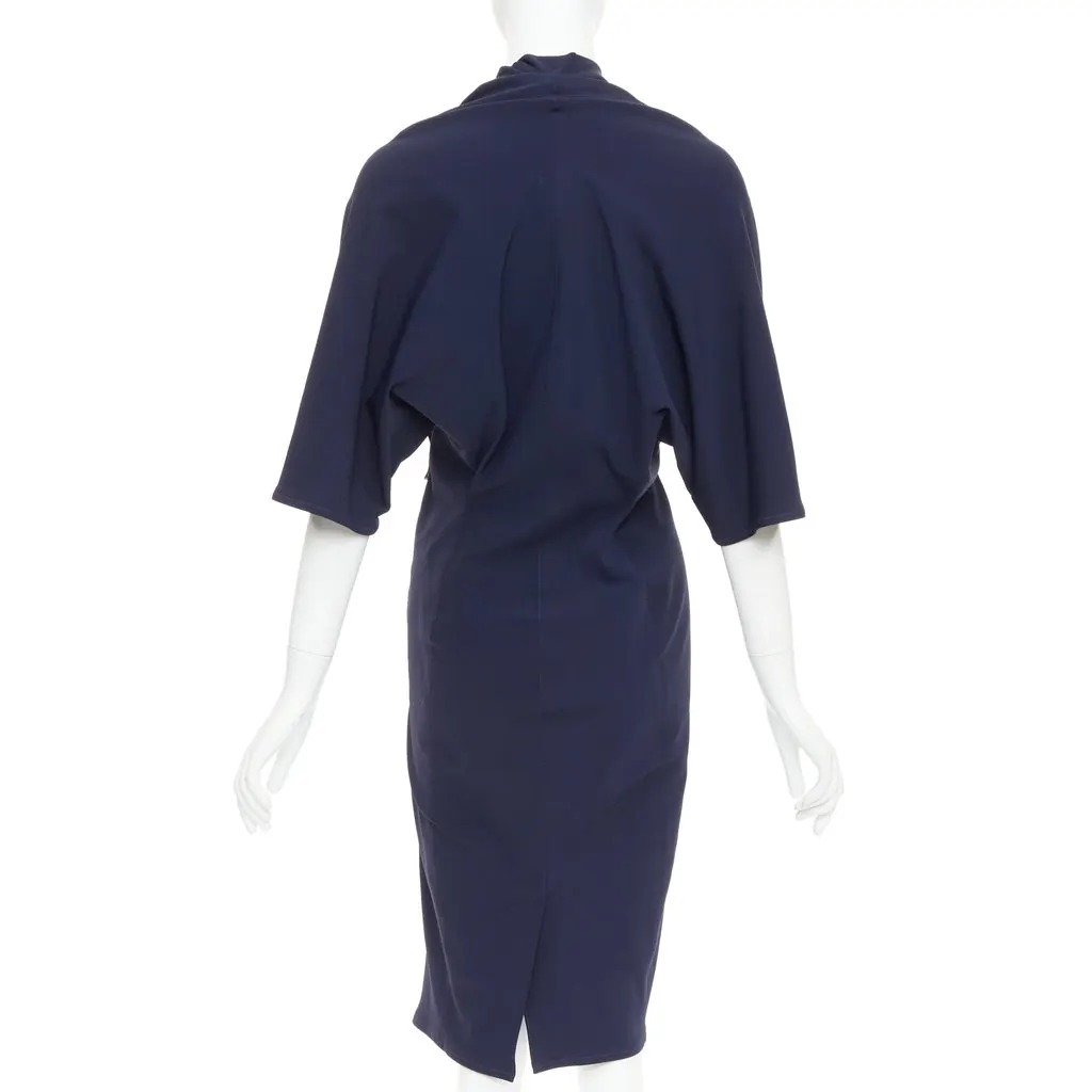 Lanvin Navy Polyamide Dress Navy Polyamide Good - Box View
