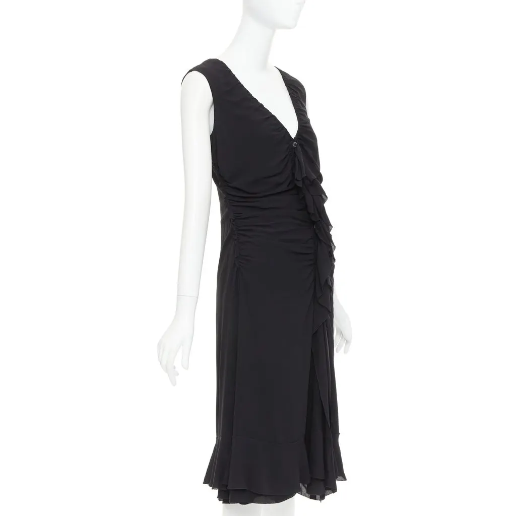 Prada Black Silk Dress Black Silk Very good - Inside View