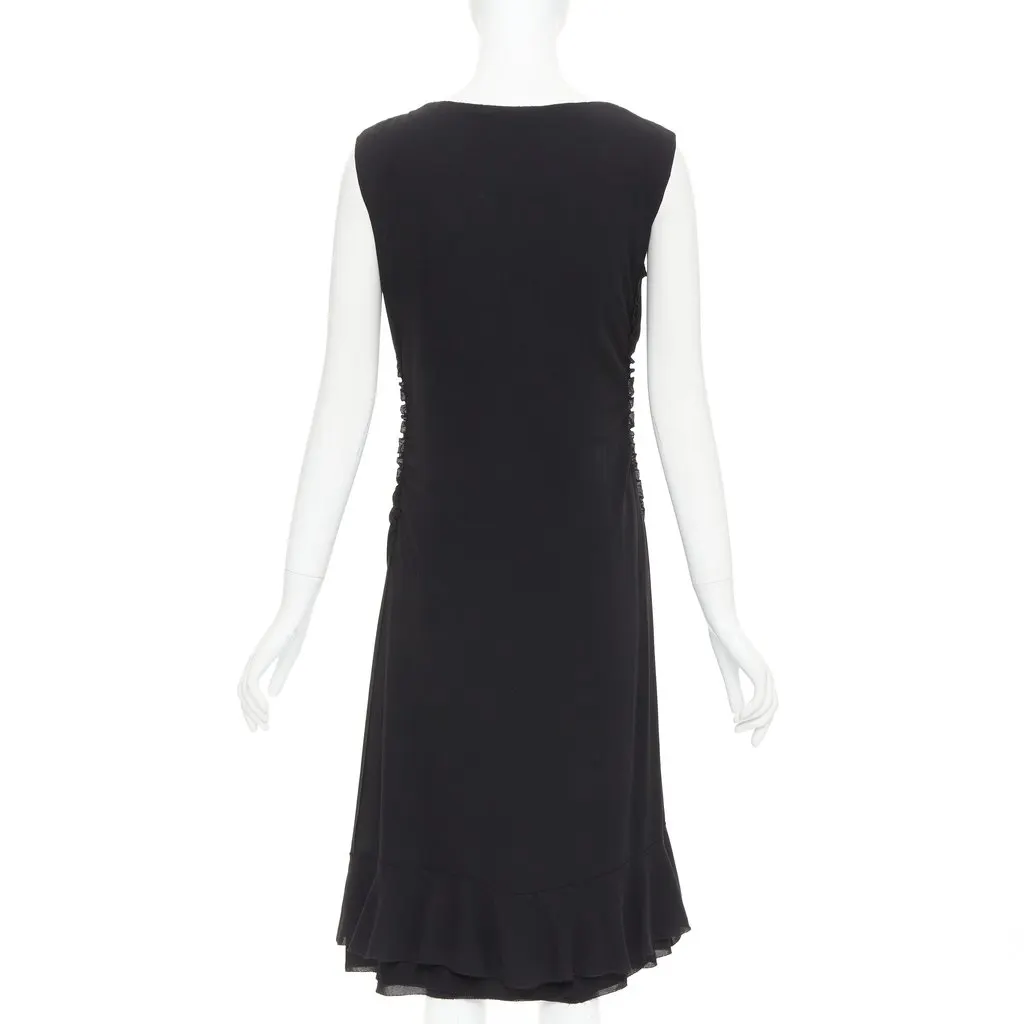 Prada Black Silk Dress Black Silk Very good - Box View