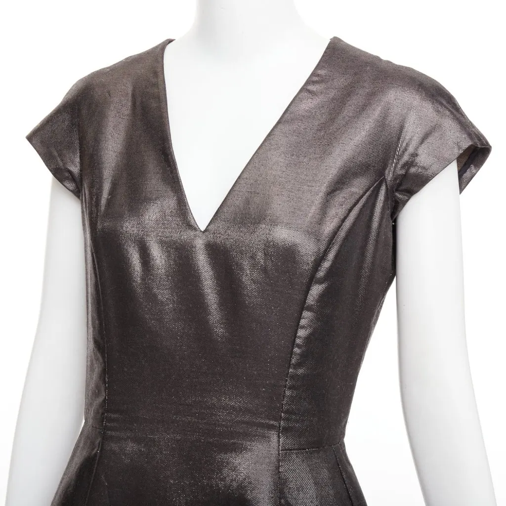 Saint Laurent Wool Dress MultiColor Wool Very good - Back View