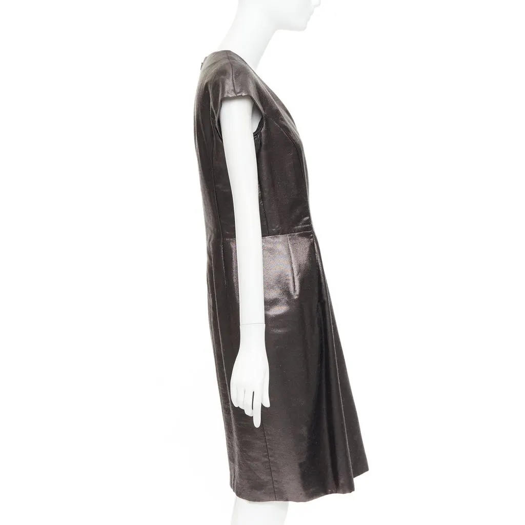Saint Laurent Wool Dress MultiColor Wool Very good - Model View