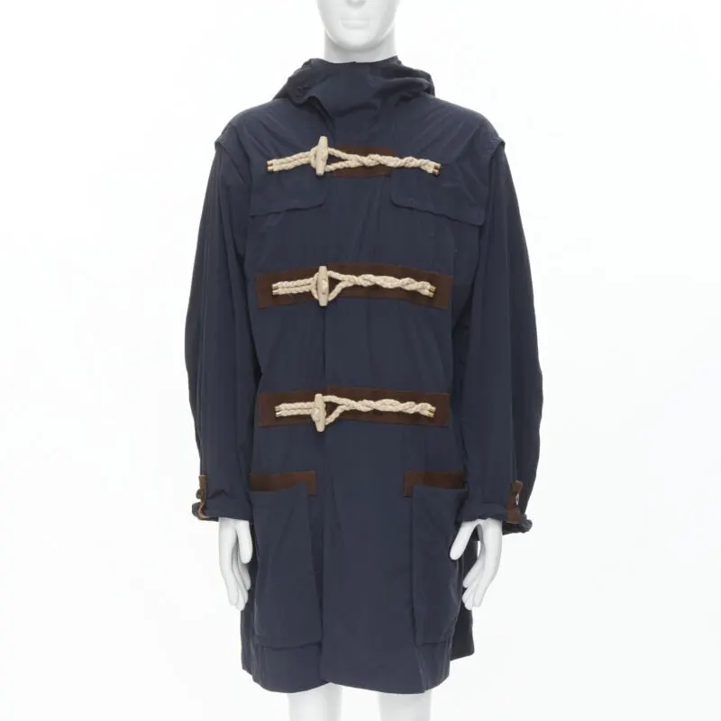 Kolor Blue Rope Toggle Anorak Navy Never worn - Front View