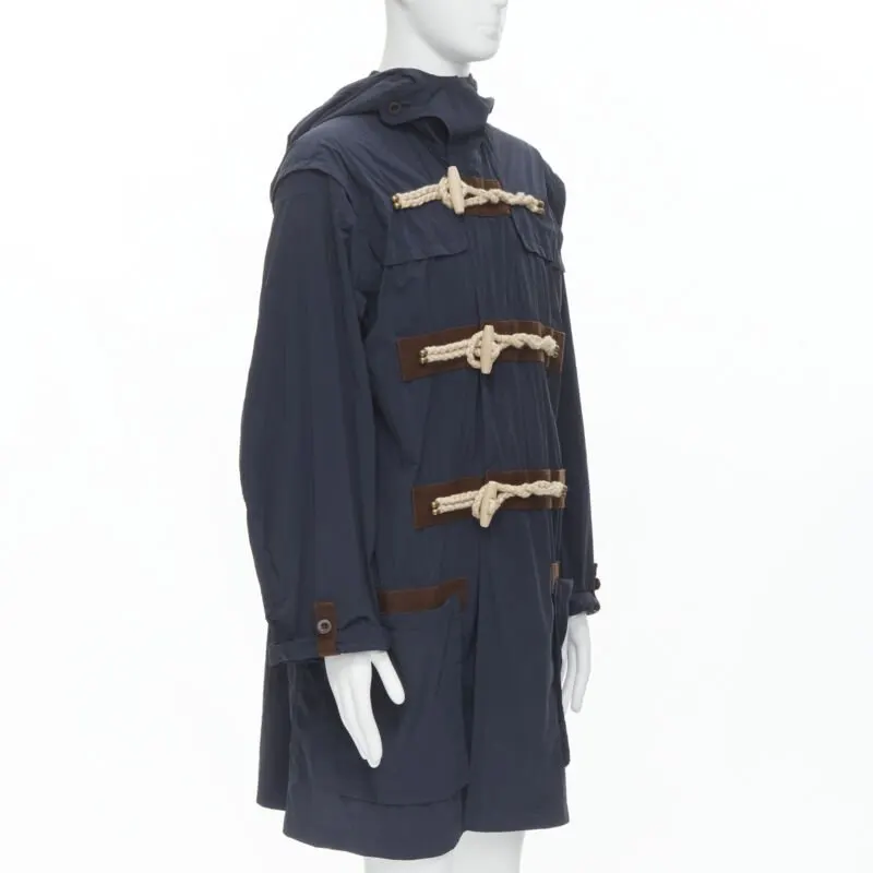 Kolor Blue Rope Toggle Anorak Navy Never worn - Back View