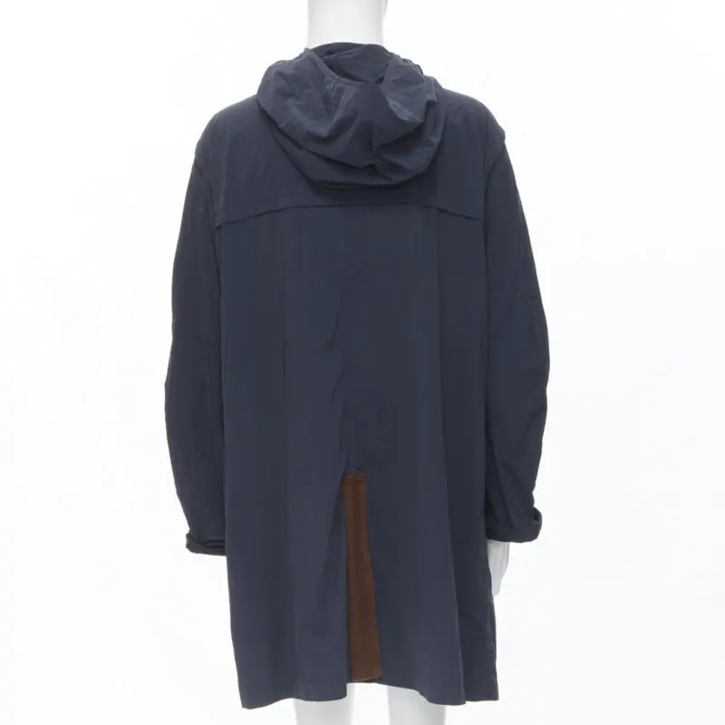 Kolor Blue Rope Toggle Anorak Navy Never worn - Model View