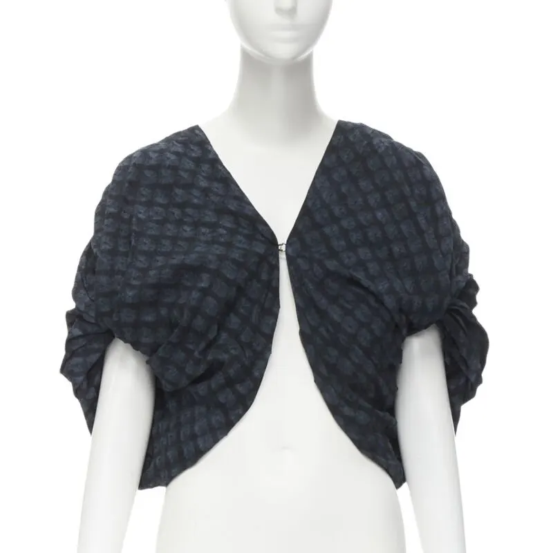 Ports 1961 Angular Collar Blazer Navy Cotton Never worn - Front View
