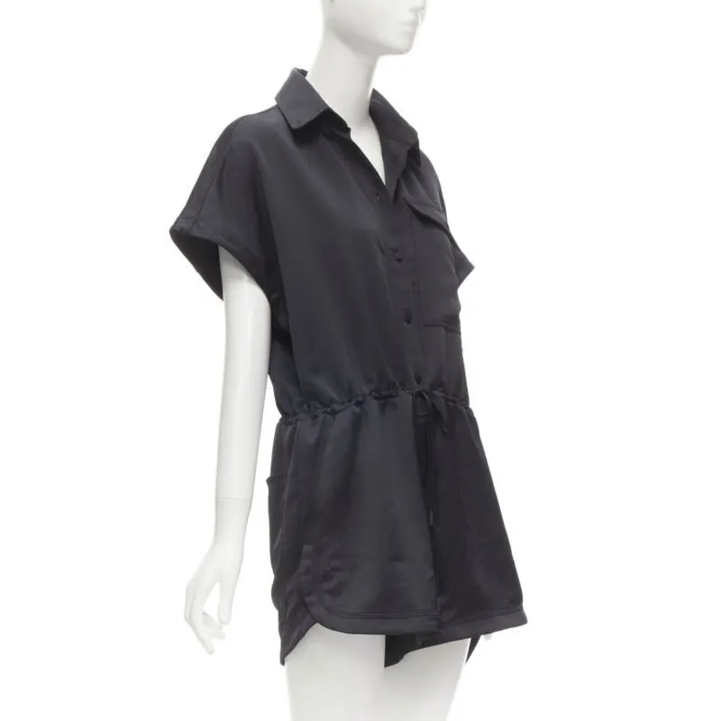 Off-White Logo Pocket Romper Black Polyester Very good - Inside View