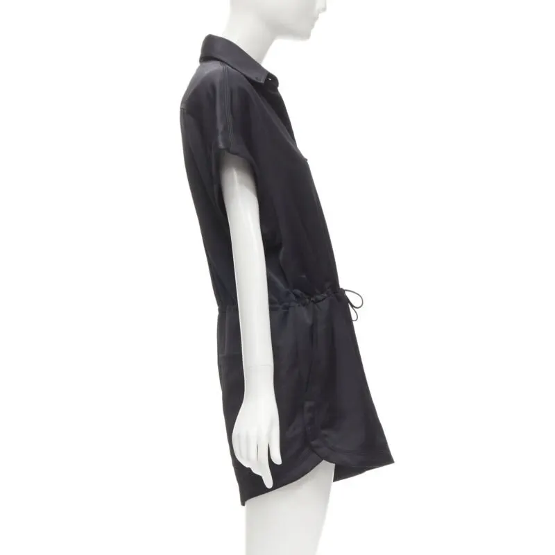 Off-White Logo Pocket Romper Black Polyester Very good - Model View